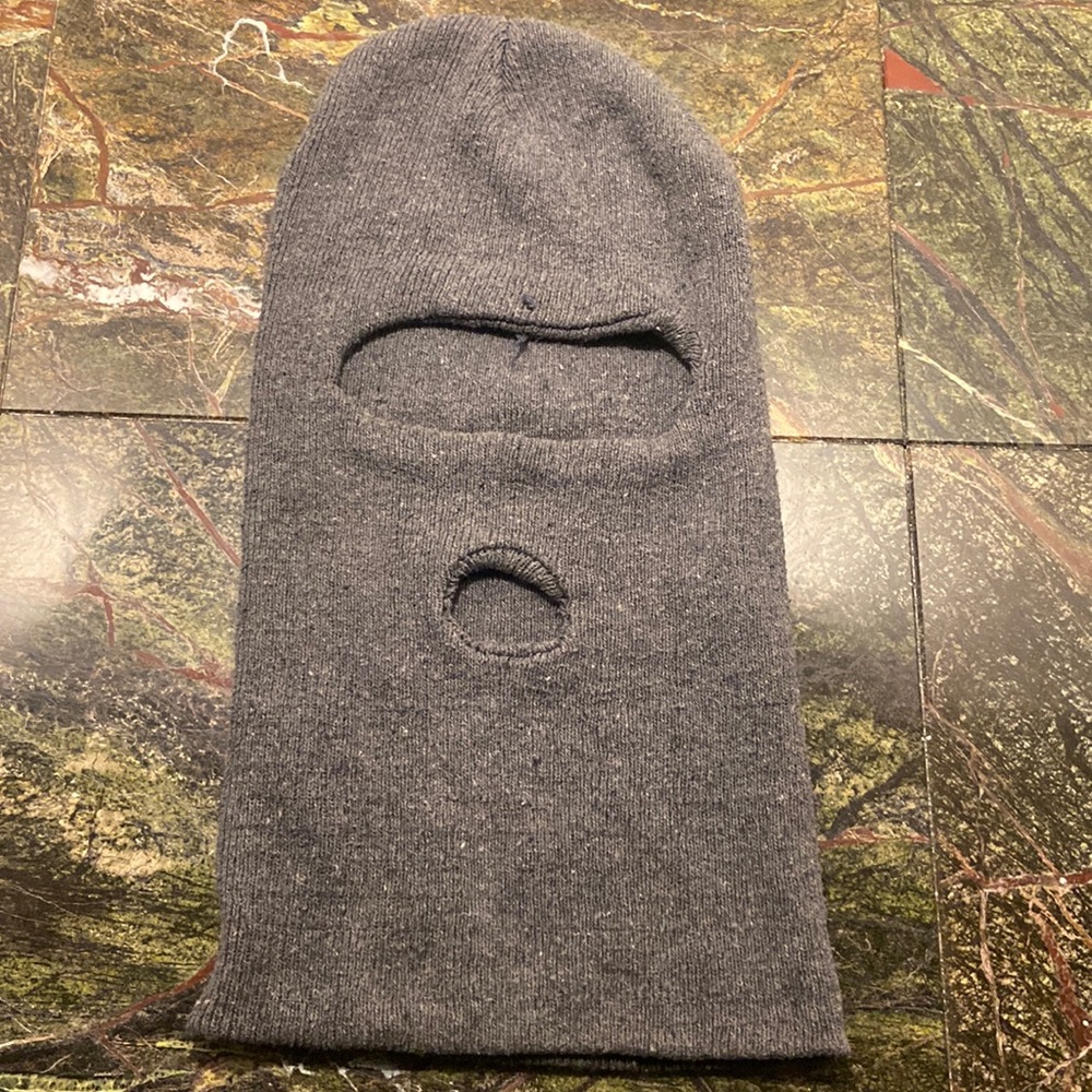 Thick Gray Ski Mask